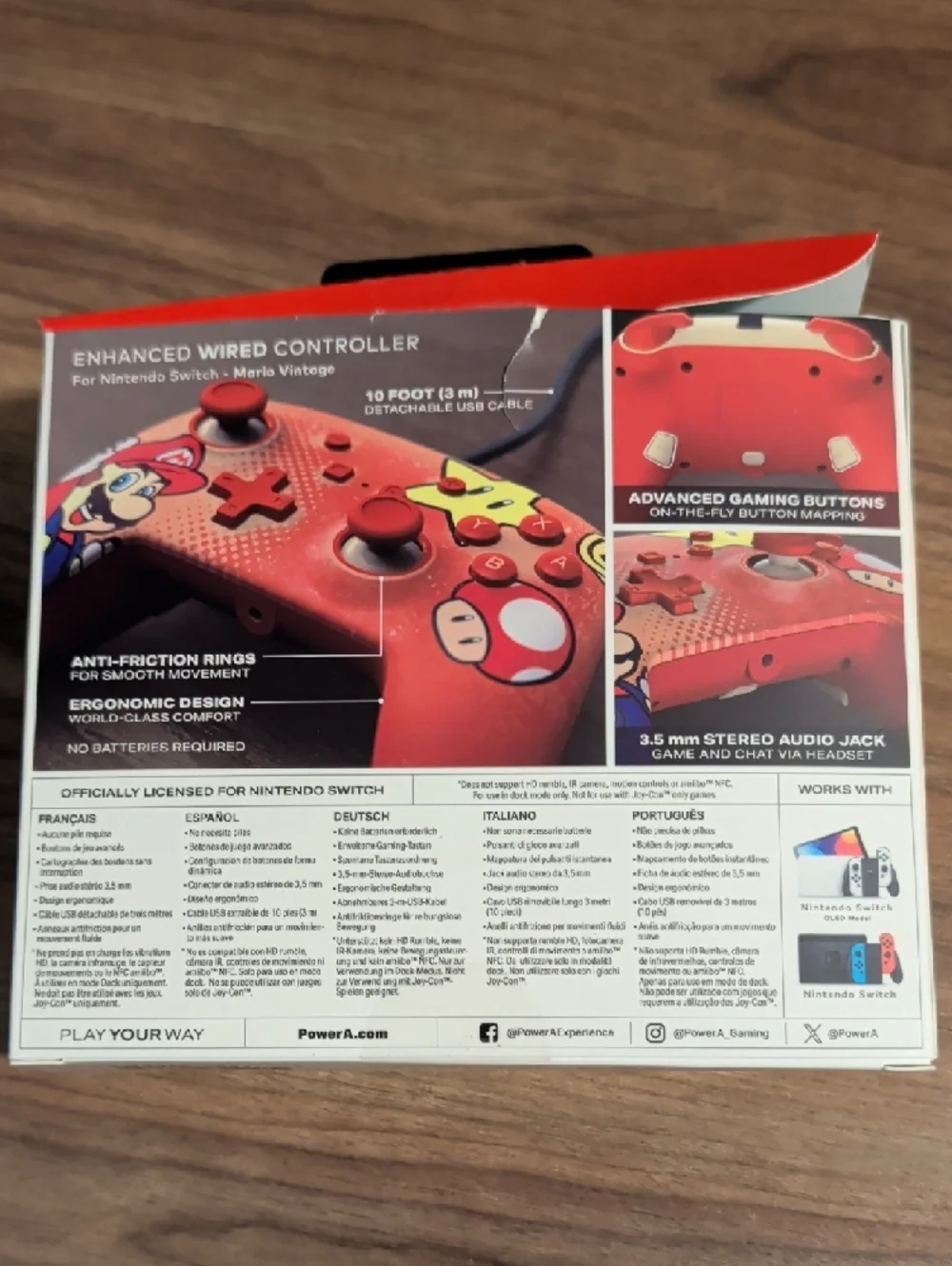 PowerA Super Mario Wired Controller for Nintendo Switch - Red